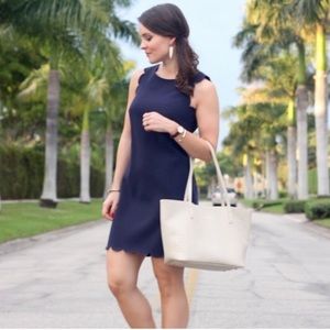 Scalloped Trim Dress